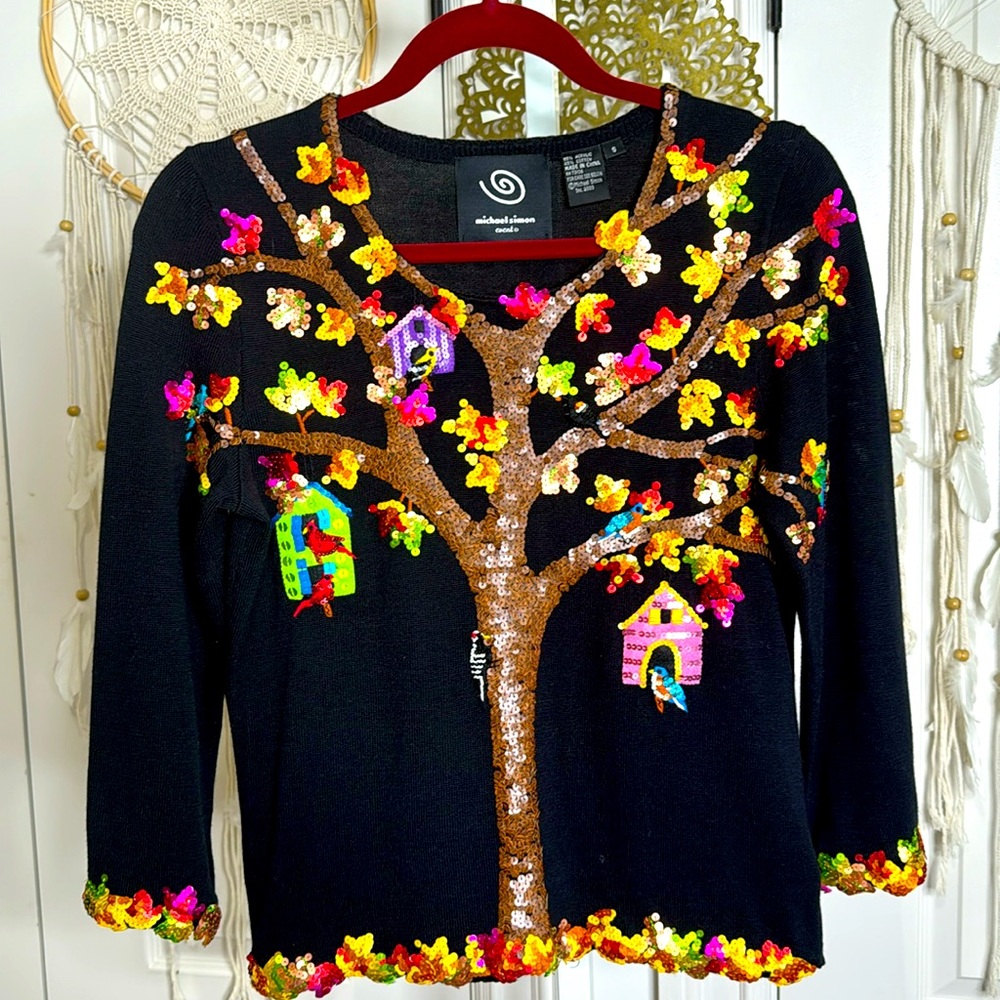 EUC Michael Simon sequin sweater